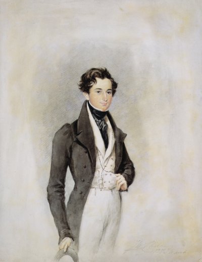 Ritratto di un gentiluomo elegante, c.1825 da James Warren Childe